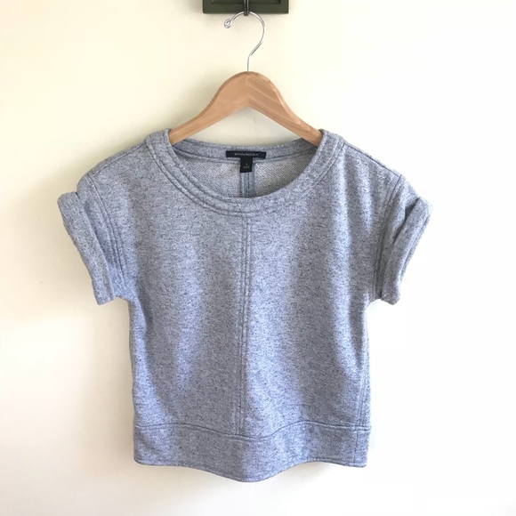Banana Republic Tops - Banana Republic Heathered Gray Oversized Comfy Top